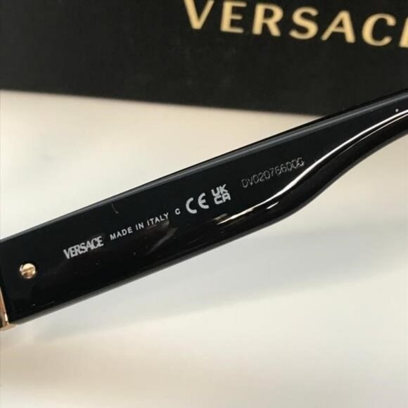 - New - 💯 Original VERSACE VE2228 100287 Dark Gray Irregular Men's Sunglas - Picture 6 of 14